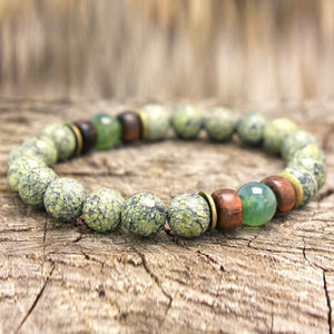 Bokeelia // Seagrass Wood Bead Bracelet
