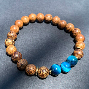 Captiva // Natural Wood Bead Bracelet